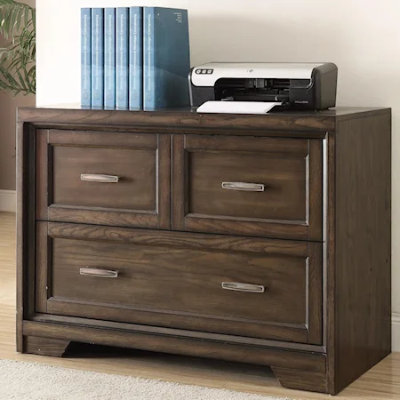 Lateral Filing Cabinet with Bar Pulls